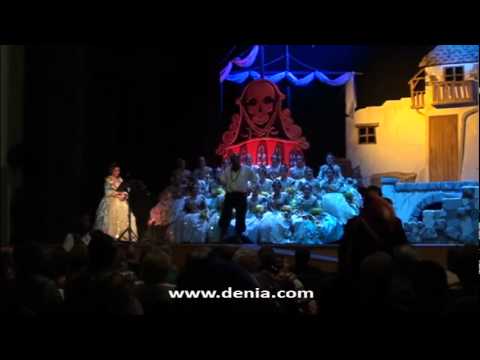 Fallas Dénia 2012: Presentación del Oeste (Bea Delgado y Antonio García)