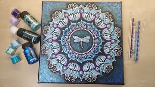 DRAGONFLY Dot Mandala | How to paint | Paintings with a Story | Step by Step |#61