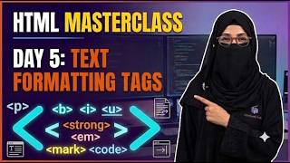 HTML Course Day 5: How to Format Text in HTML (Bold, Italic, Highlight & More)