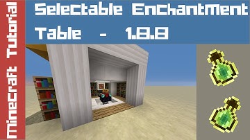 Minecraft Tutorial | Selectable Enchantment Table 1.8.8