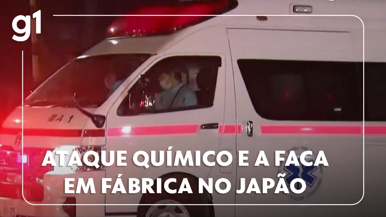 Ataque químico e a faca em fábrica no Japão deixa feridos