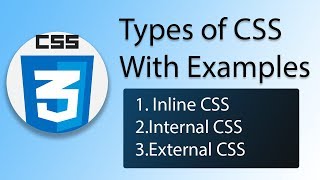 Difference Between Inline CSS and Internal CSS and External CSS | Types of Cascading stylesheet