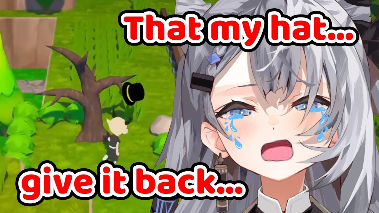 Zeta start crying when a Tree took her top hat...