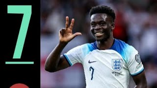 ENGLAND VS NORTH MACEDONIA ALL GOALS 7:0 [HAT TRICK OF SAKA] EURO 2024 HIGHLIGHTS AND EXTENDED GOALS