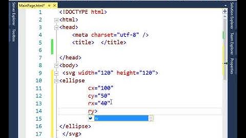 SVG   Create an Ellipse