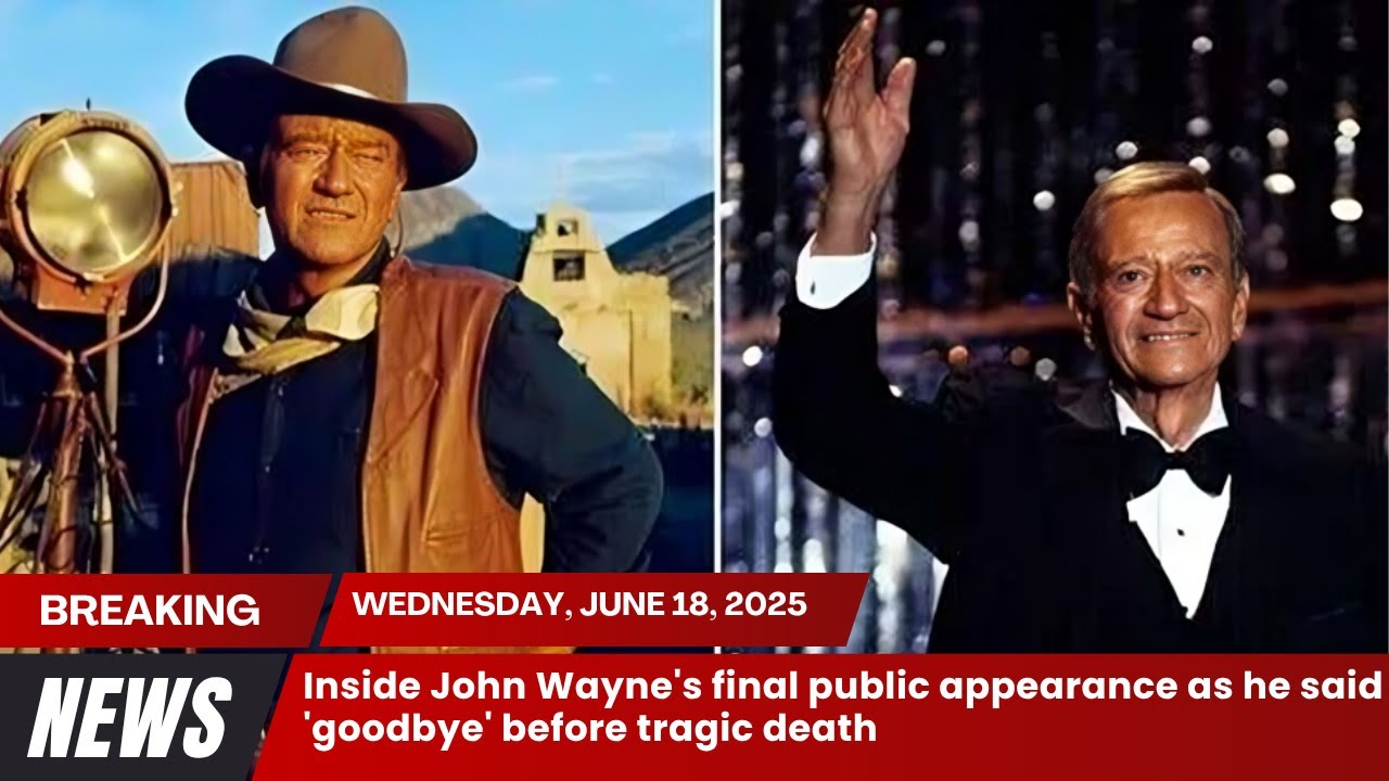 Inside John Wayne's final public appearance as he said 'goodbye' before