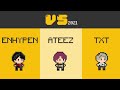 ENHYPEN vs ATEEZ vs TXT [2021]