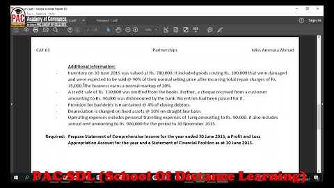 Lecture 73 | CAF 1 | Introduction to Accounting and Finance | ITA | ICAP