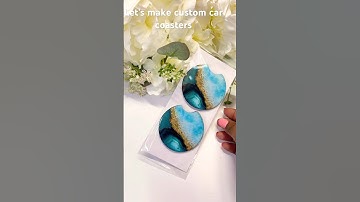 Create vibrant colour car coasters through sublimation #carcoasters #shorts #diy #craft #sublimation