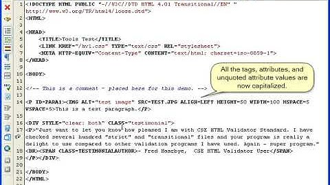 How to use CSS HTML Validator Tools