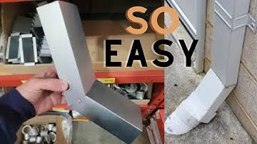 Make a downpipe shoe or kicker easily