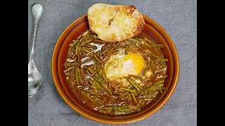 Sopa de Espárragos al estilo Andalucía .cocina rápida y sana