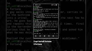 Fortune In Termux #termux #shorts