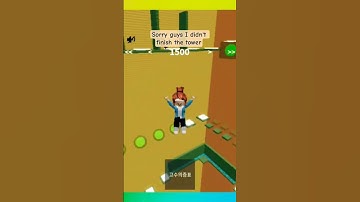 Thumbnail of Sorry guys I didn't finish the tower #rblx #short #edit game name:[5555 stage!!]Effortless tower