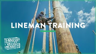 LINEMAN TRAINING Learning to Climb a Pole like a Lineman - Tennessee Valley Uncharted