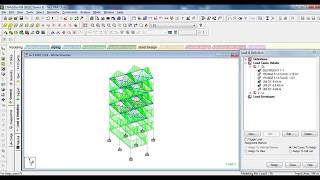 Staad Pro-Analysis & Design of G+3 building- Part 3- Assigning Loads to the Structure & Analysis