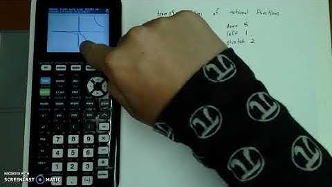 TI-84 graphing calculator: graph rational function
