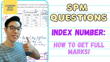 [SPM KSSM Add Math] Form 4 Chapter 10 | Index Number: Whole Chapter with SPM Question