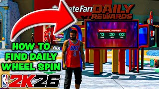 Where To Find The Daily Wheel Spin! NBA 2K26 Daily Prize Wheel