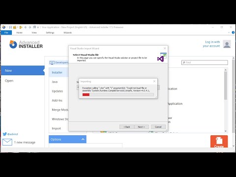 [Advanced Installer] แก้ปัญหา System.Runtime บลาๆๆ