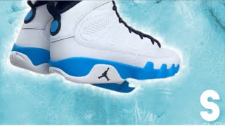 FIRST LOOK JORDAN 9 POWDER BLUE 2024 😱🔥 30 YEARS ANNIVERSARY 1994-2024 #nike #jordan9 #unboxing