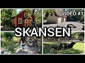 Skansen музей и зоопарк под открытым небом в Стокгольме в Швеции. Наша прогулка. Часть 1.