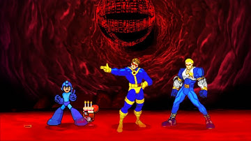 Marvel VS Capcom 2 - Megaman/Cyclops/Captain Commando - Expert Difficulty Playthrough