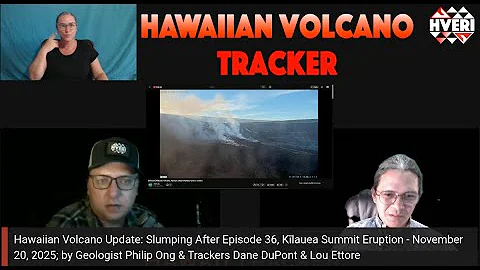 Hawaiian Volcano Update: Slumping After Episode 36, Kīlauea Summit Eruption - November 20, 2025