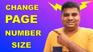 How to Change Page Number Size In Word