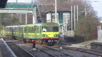 Irish Rail 8100 class dart train arriving Bray station, Co Wicklow