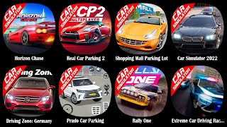 Horizon Chase,Real Car Parking 2,Shopping Mall Parking Lot,Car Simulator 2022,Driving Zone,Prado Car