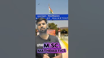 MSc Mathematics | Semester -1 | Rajasthan University | NEP-2020 | MSc | iSTUDY Online#uniraj