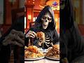 Skeleton eating and drinking activities in summer #youtubeshorts #skelton