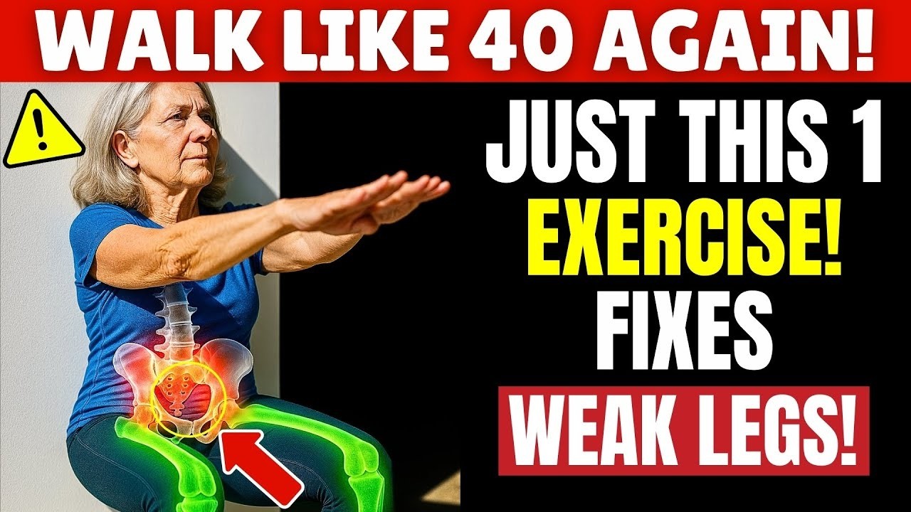 Over 60? Your Legs Are Getting WEAKER Every Week — FIX It with 3 Easy Exercises | Senior Health Tips