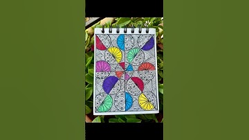 #Zentangle art for beginners #Zentangle patterns #Day 24/100 days project 🧚🫧