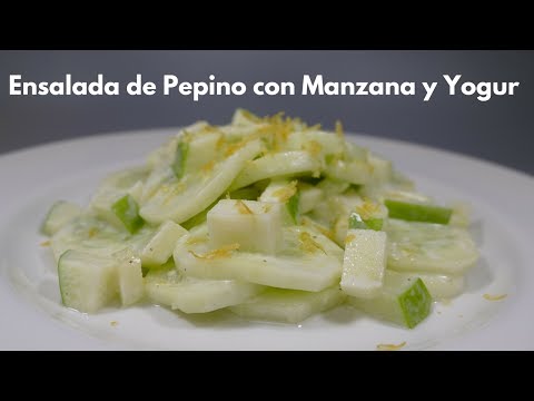 Video: Ensalada De Pepino Y Manzana En Adobo De Miel