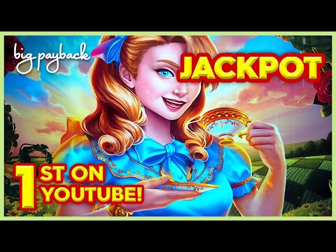 1st JACKPOT ON YOUTUBE!! for Lucky Tea Party Slot - AWESOME!
