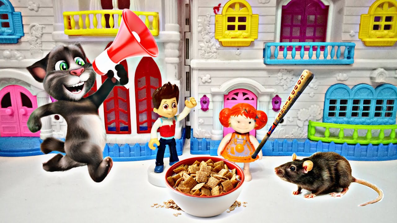 القط المتكلم اصطاد الفار و انقذنا l ليلى خايفة من الفار l يا ترى ليلى هتعمل إيه l يوميات ليلى