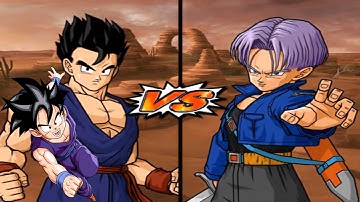 DBZ Budokai Tenkaichi 3 - Adult Gohan and Teen Gohan VS Future Trunks