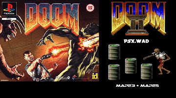 Doom 2 - PSX Doom playthrough! (Part 10 - Barrels O Fun!)