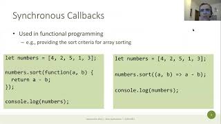 AW1-2021-L05: JS: Callbacks, programmazione funzionale, DB.