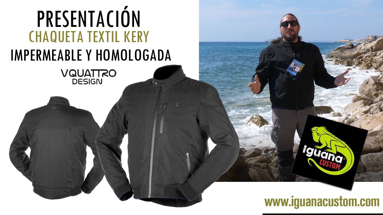 Presentación Review Chaqueta Textil KERY de VQUATTRO impermeable sin forro by Iguana Custom