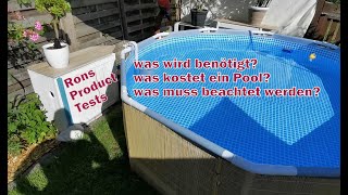 Pool im Garten | Kosten und was wird benötigt | Intex und Bestway | ca 250€ einmalig + 50€ jährlich