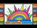 cute rainbow colour drawing easy with colour step by step drawing for beginners@BachaParty17