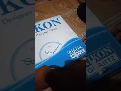 Opning Of RIKON Designer Wall Clock⏰🤩#wallclock#All in one Bhumika🌻#Like & subscribe #ytvedio👌⌚