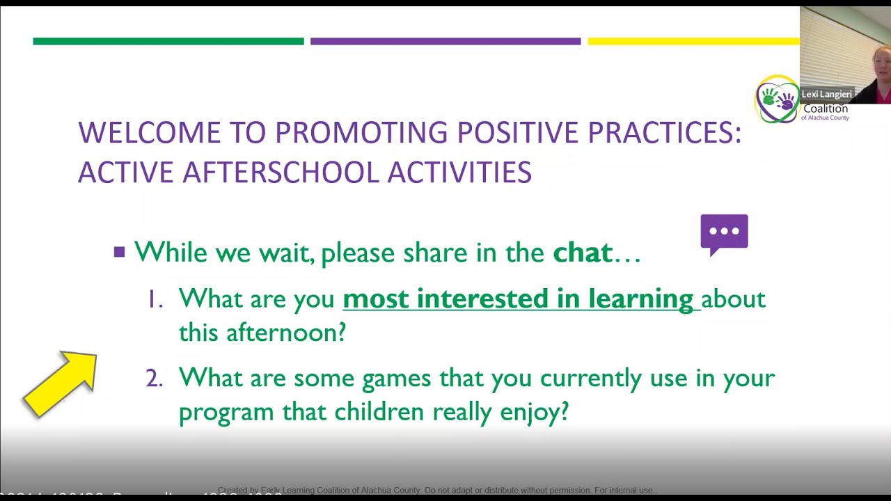 Promoting Positive Practices: Active Afterschool Activities