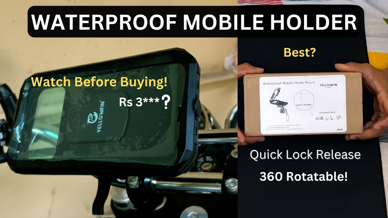 Best Waterproof Mobile Holder for Bikes Quick release Lock and 360