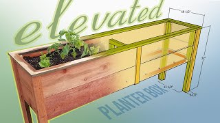DIY Elevated Planter Box - with plans