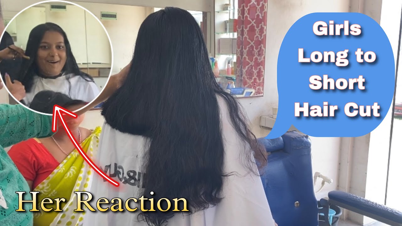 Woman’s Long To Short  Hair cut 💇‍♀️ by miss barber