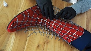 Making the SPIDER-MAN Boot - Gluing of Webs